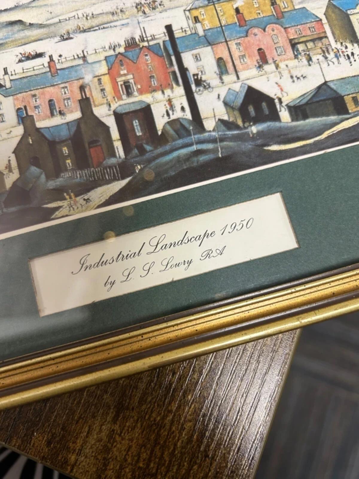 L S Lowry 'Industrial Landscape' Framed Print