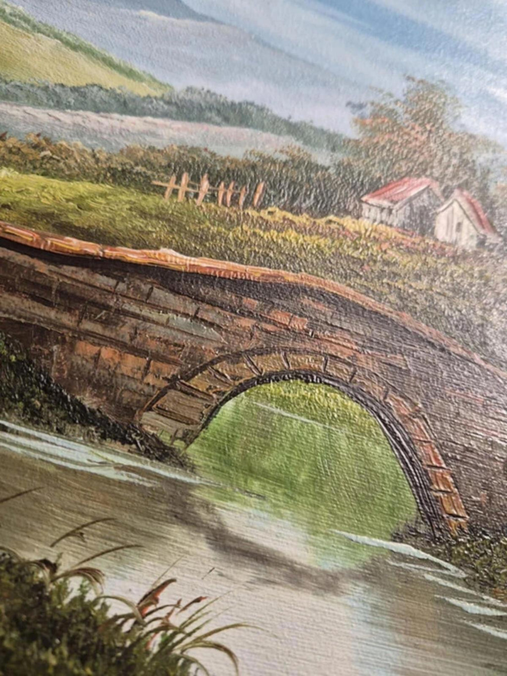 'Enderby' Acrylic Framed Landscape Painting