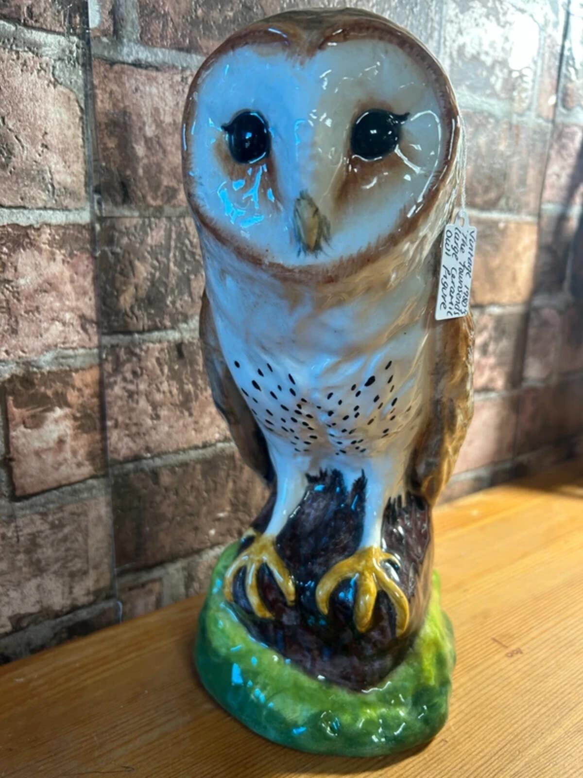 Vintage 1980's The Townsends Large Ceramic Owl Figurine