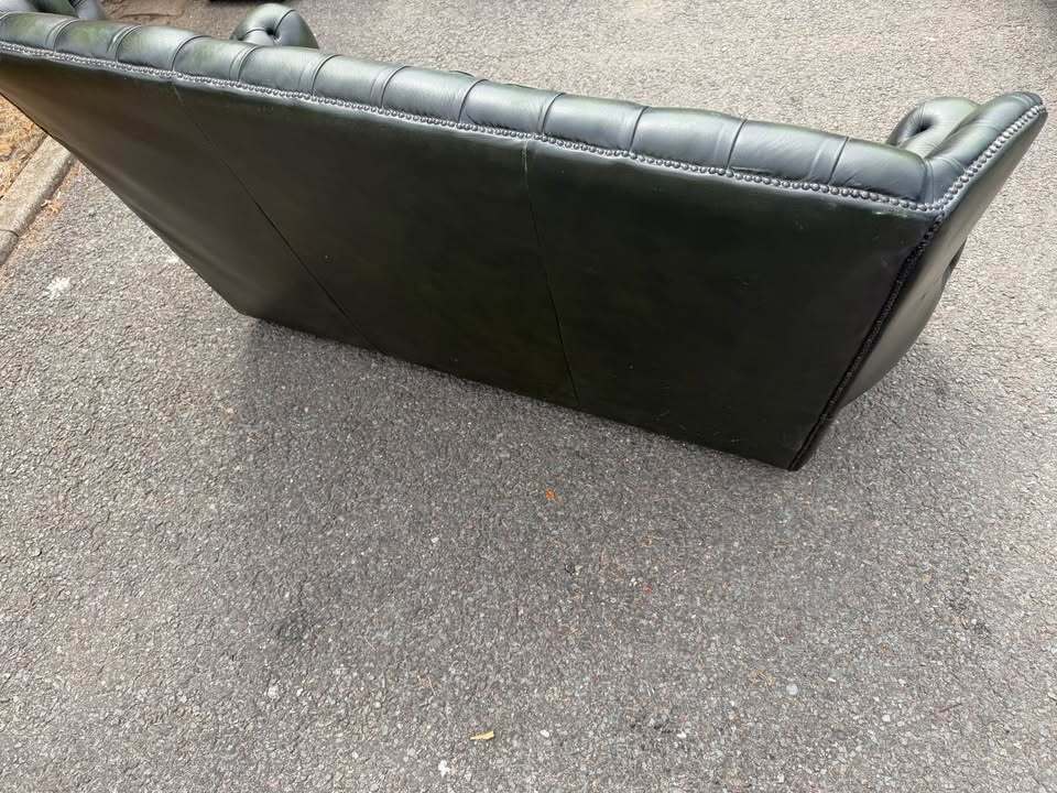 Thomas Lloyd Chesterfield Antique Green Three Seater Sofa