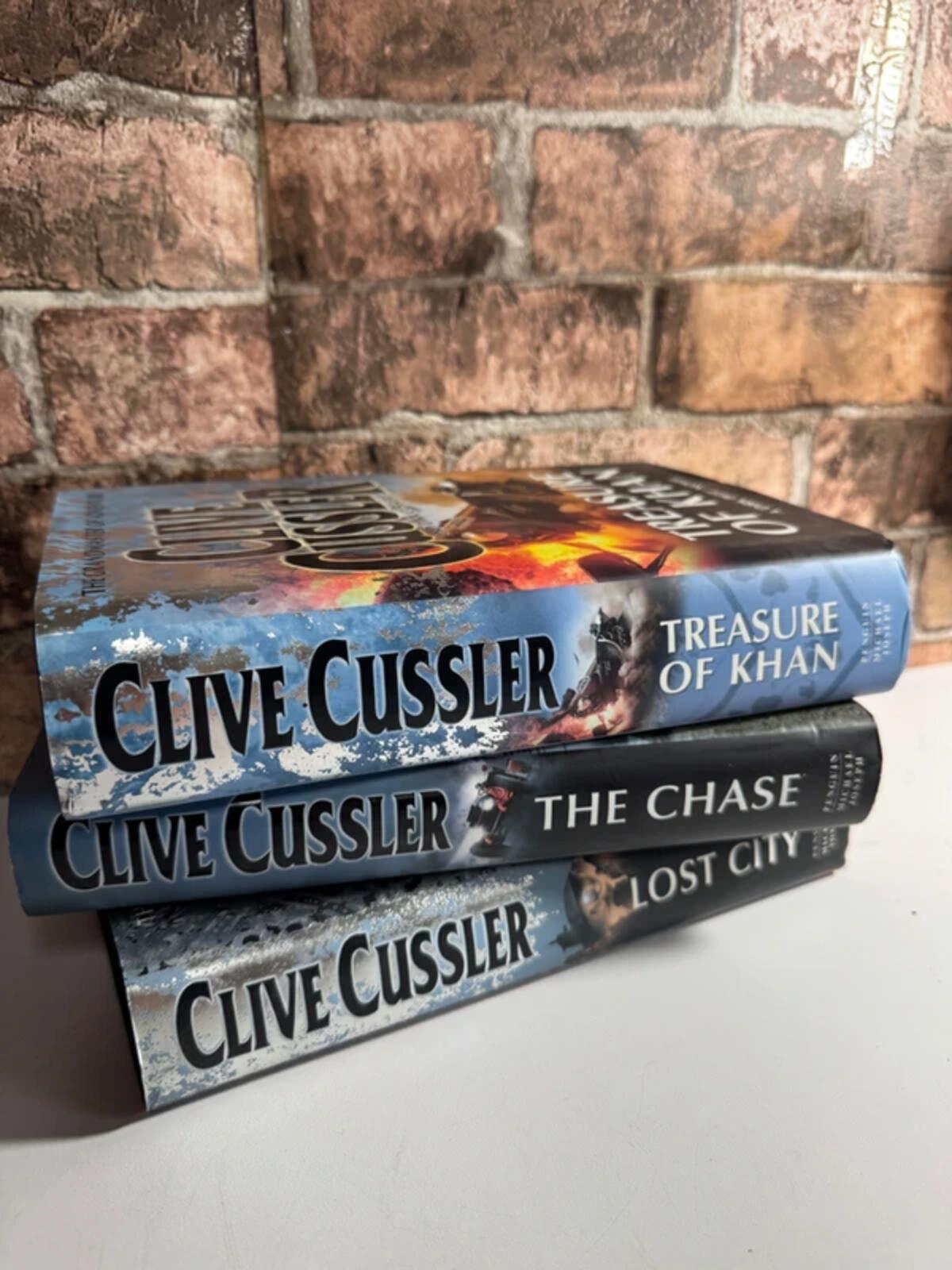 Clive Cussler Hardback Books x 3