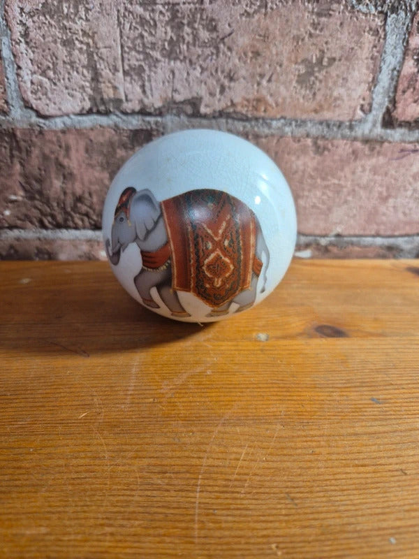 Vintage ceramic elephant ball
