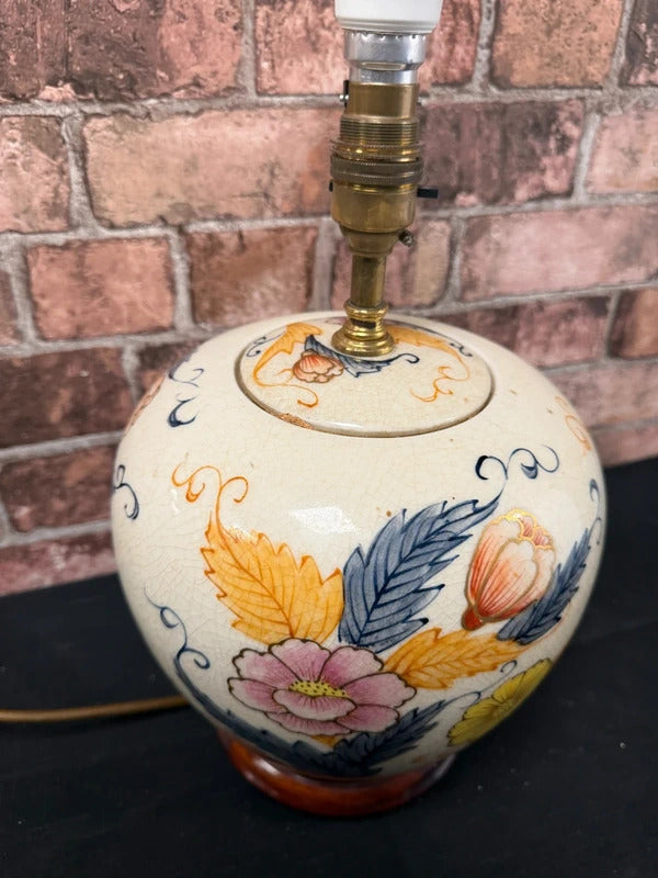Chinese Ceramic Crackle Glaze Lamp