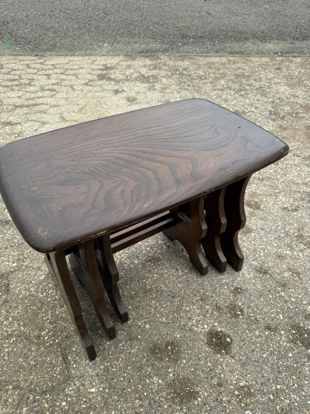 Ercol Oak Nest of Tables