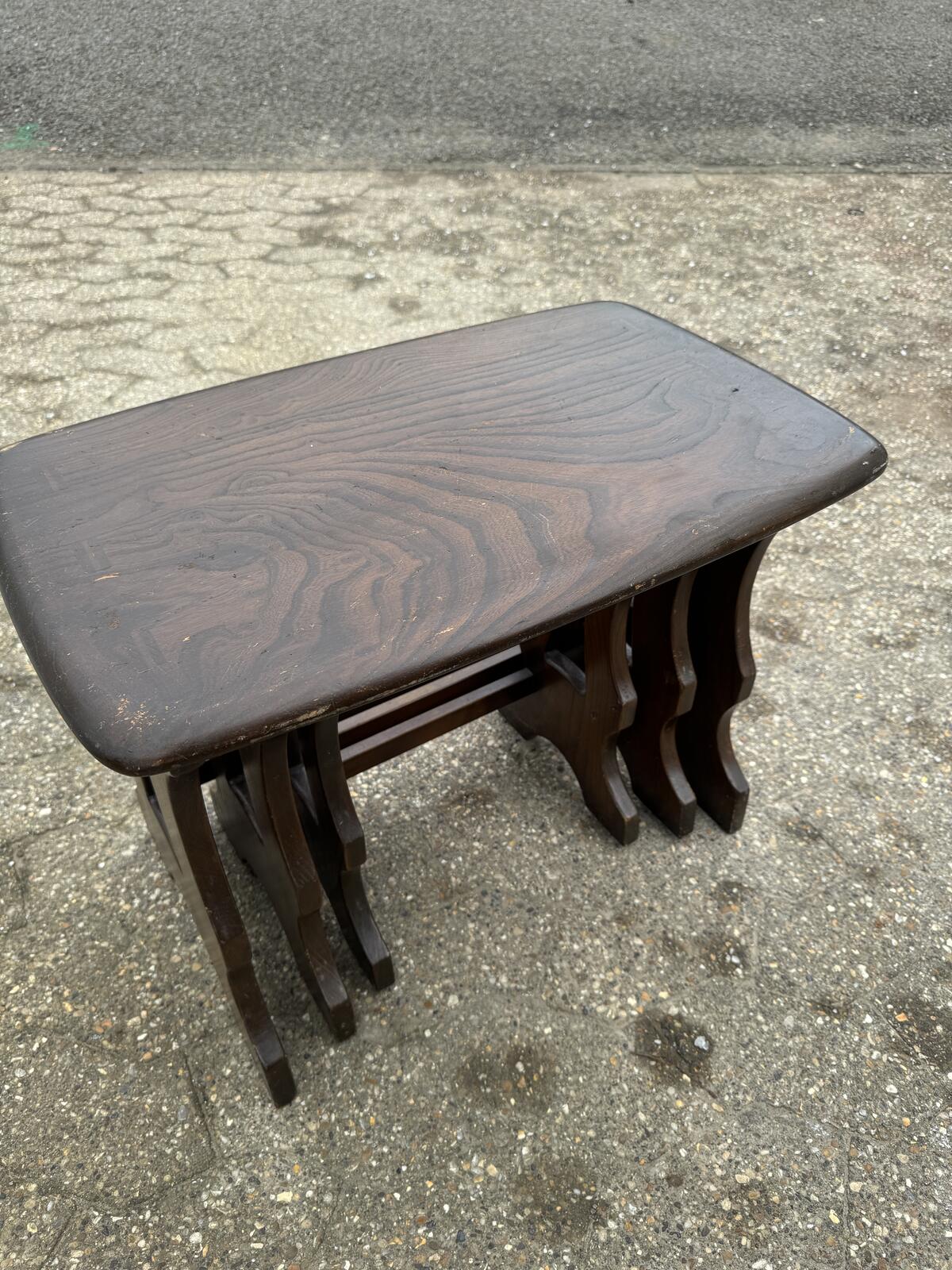Ercol Oak Nest of Tables
