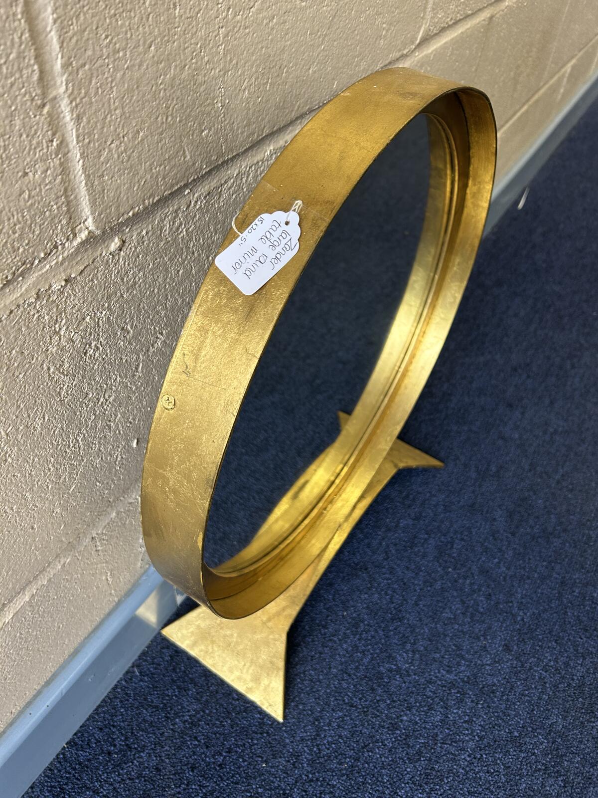 Graham and Green Zander Large Gold Table Mirror