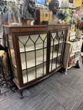 Antique Mahogany and Glass Display Cabinet