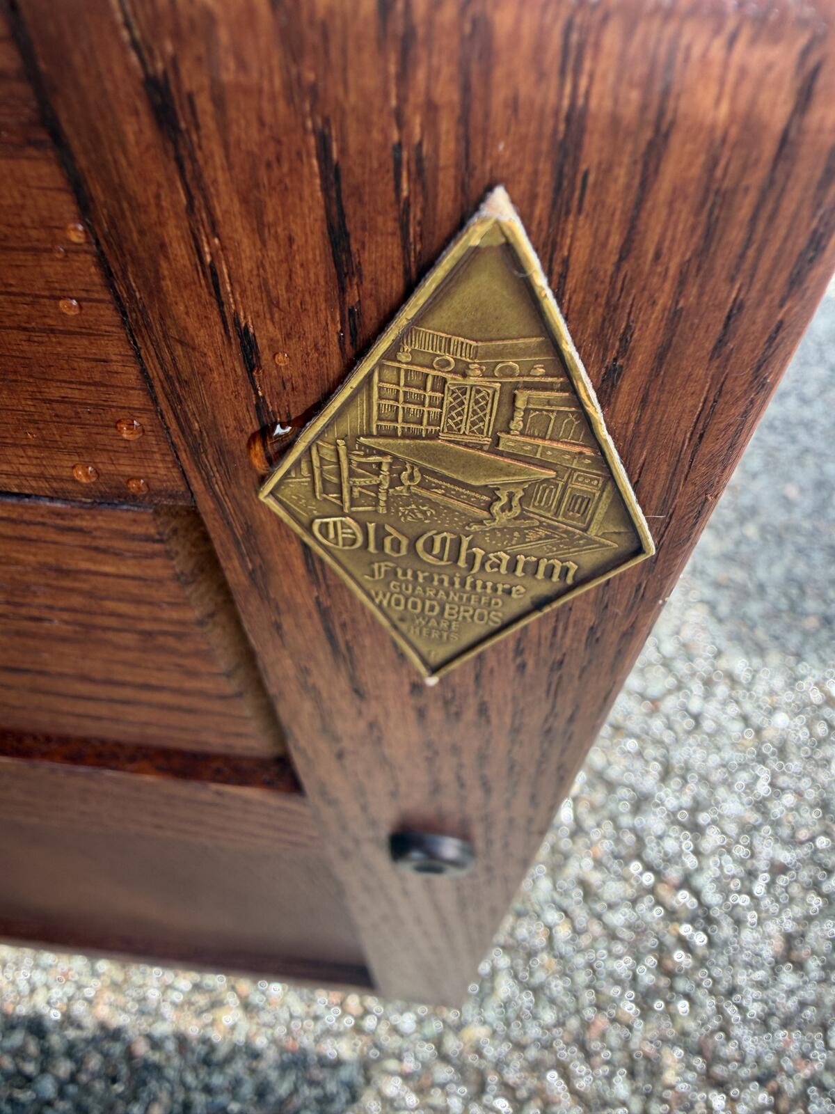 Old Charm Oak Cabinet/Cupboard