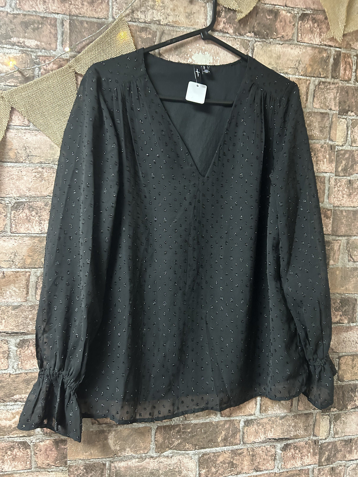 Vero Moda Black Blouse - Size 12
