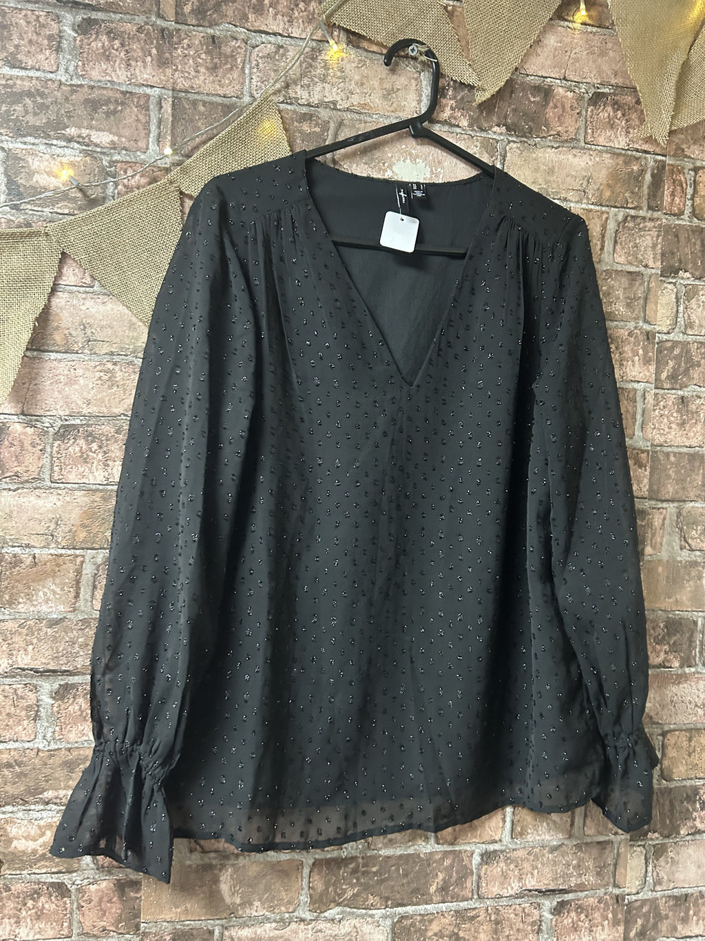 Vero Moda Black Blouse - Size 12