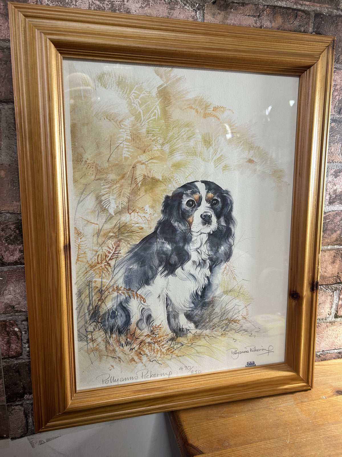 Pollyanna Pickering Spaniel Signed and Framed Print