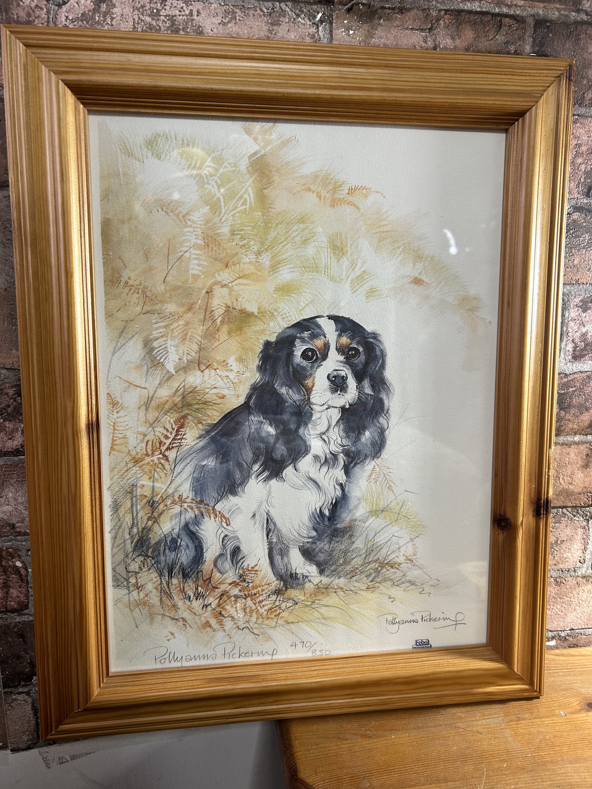 Pollyanna Pickering Spaniel Signed and Framed Print