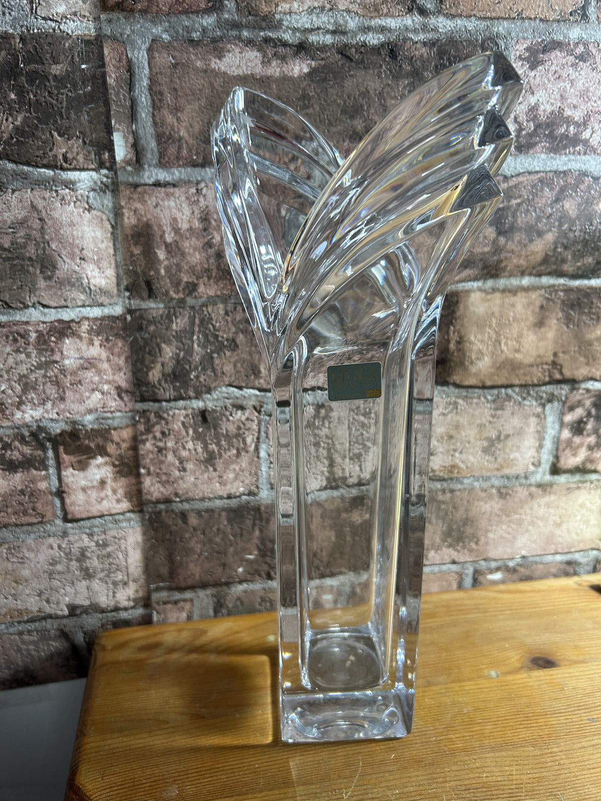 Vintage Mikasa Art Deco German Lead Crystal Flower Vase