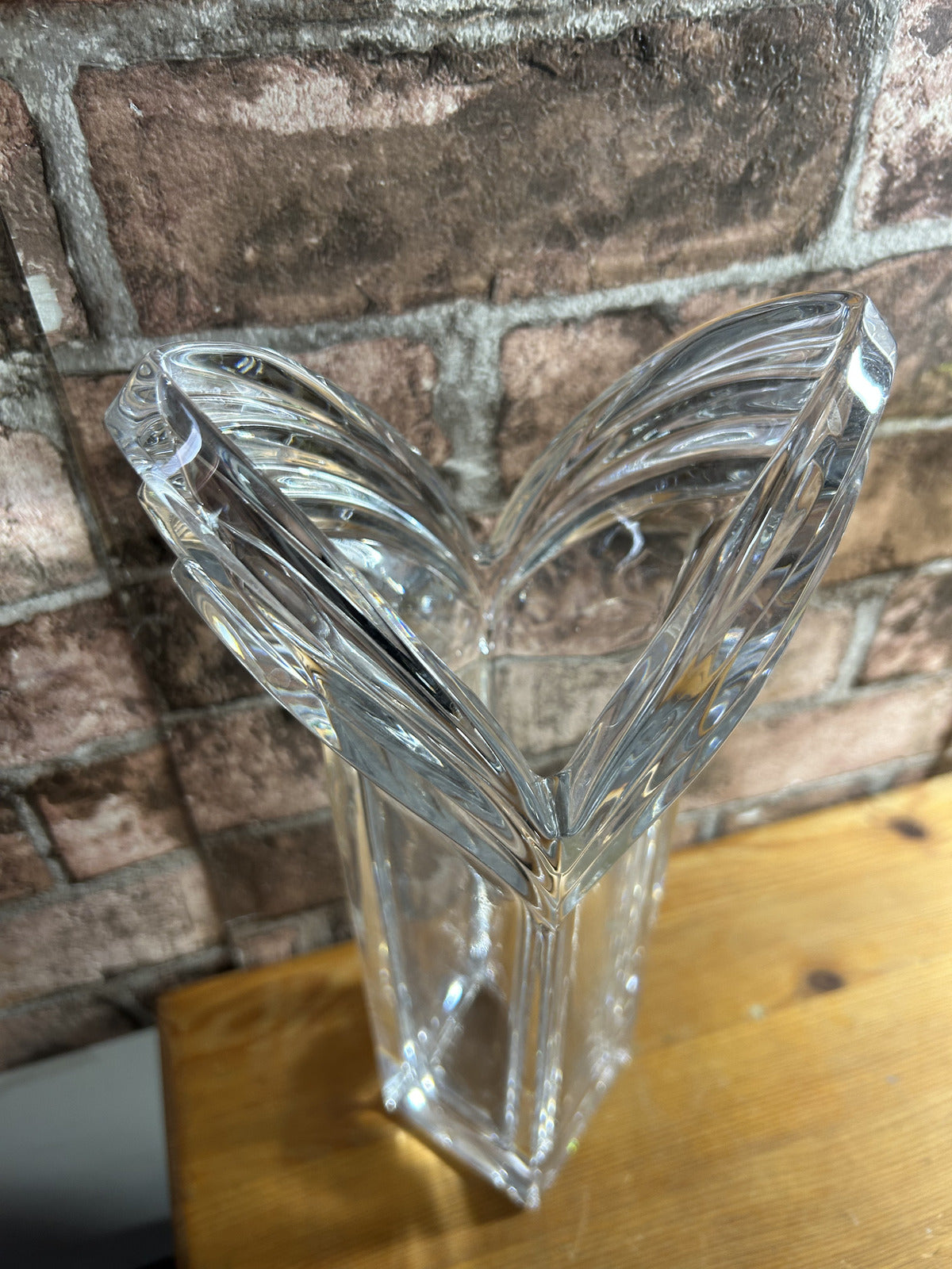 Vintage Mikasa Art Deco German Lead Crystal Flower Vase
