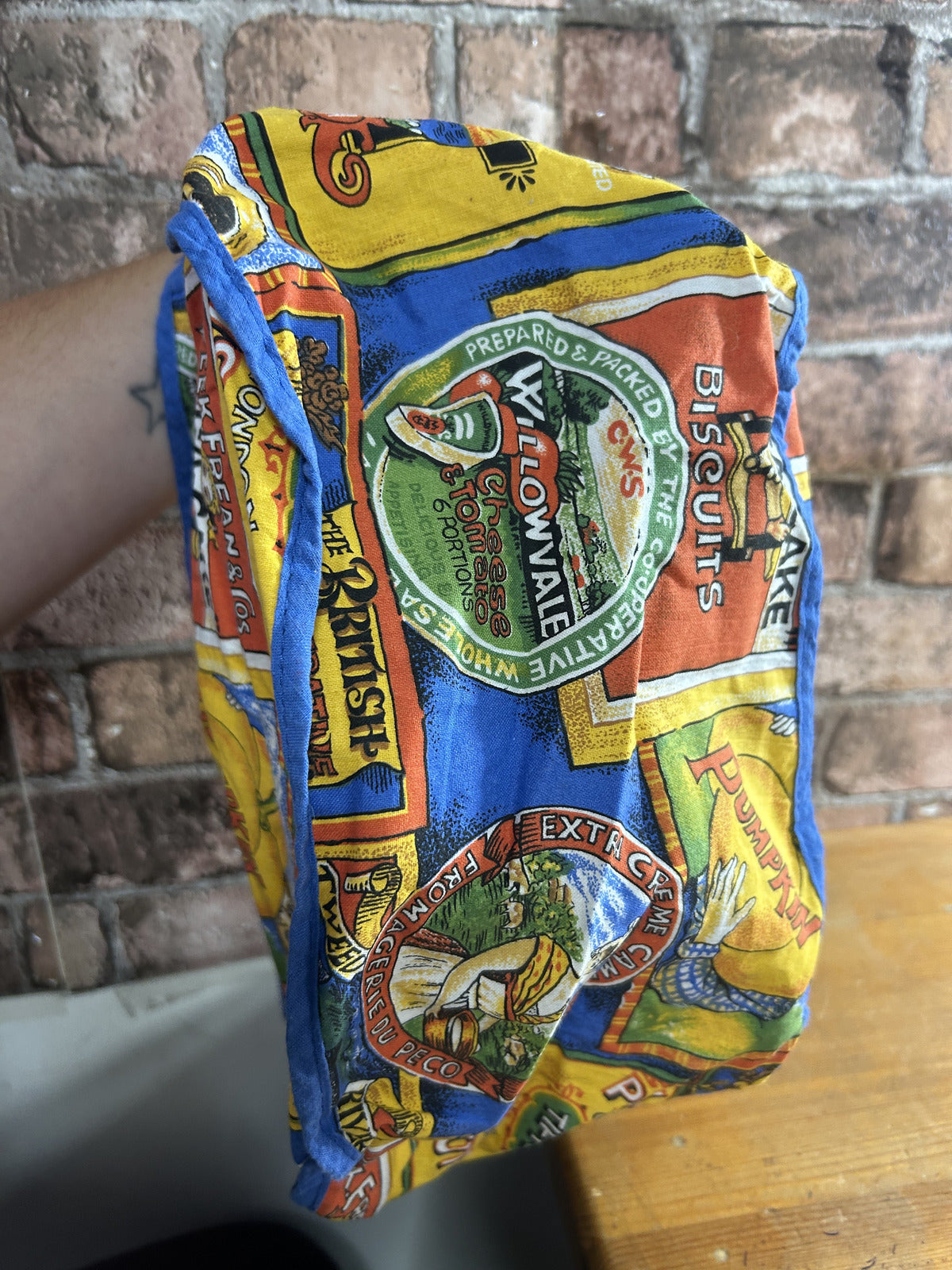 Retro Advertising Fabric Toaster Cover