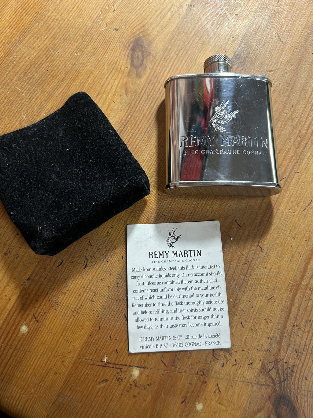 Remy Martin Flask with Case