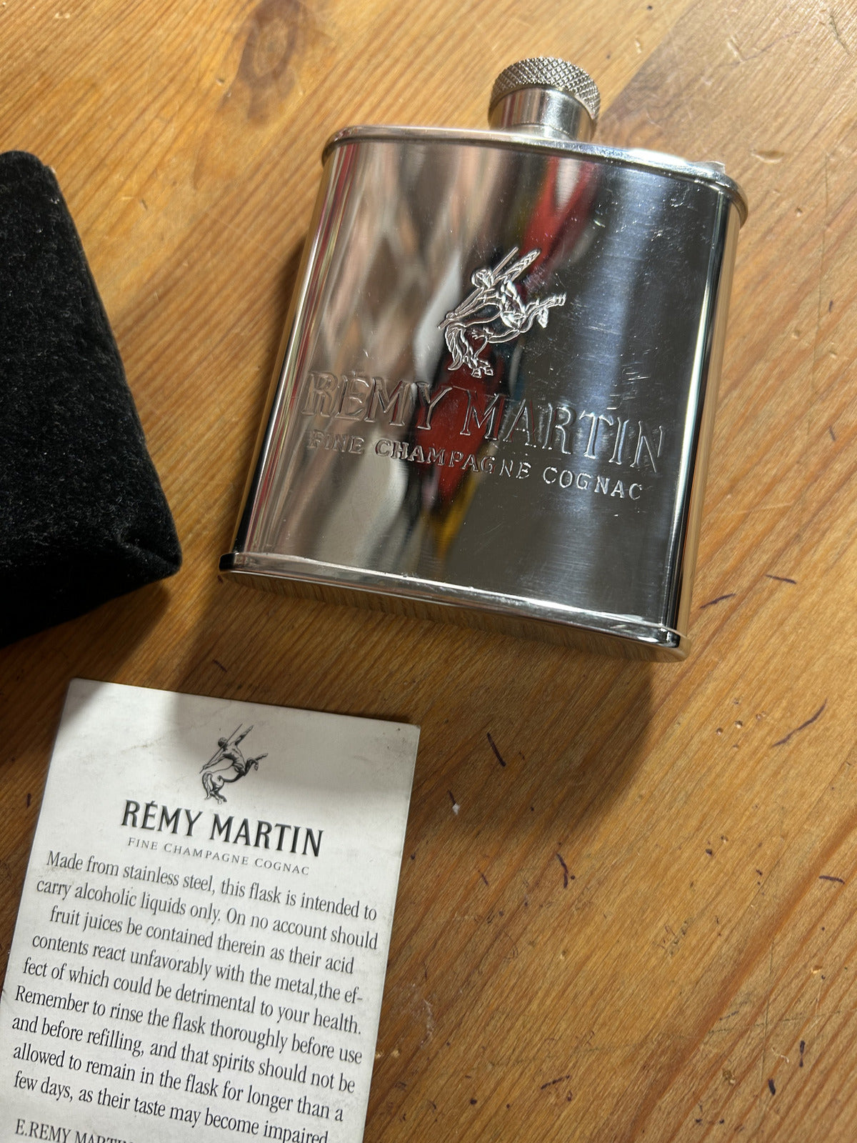 Remy Martin Flask with Case