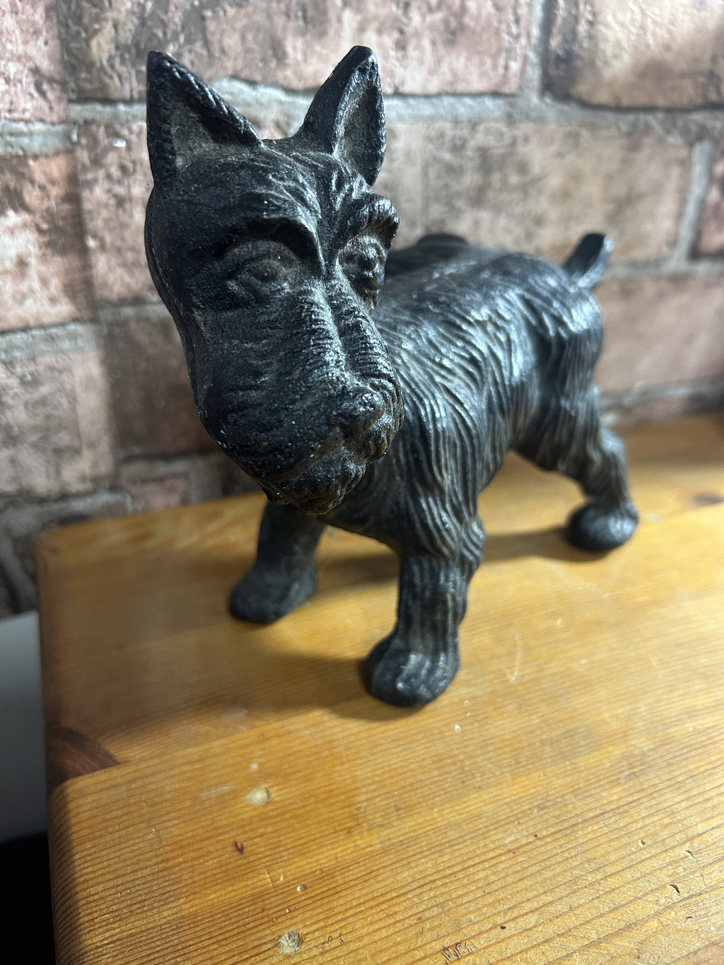 Vintage Cast Iron Scottie Dog Doorstop