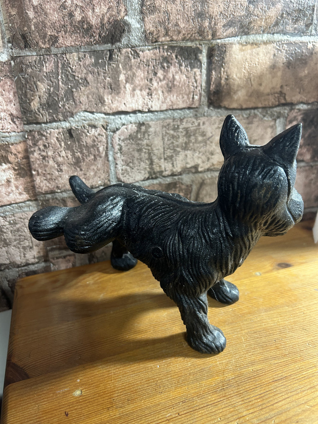 Vintage Cast Iron Scottie Dog Doorstop