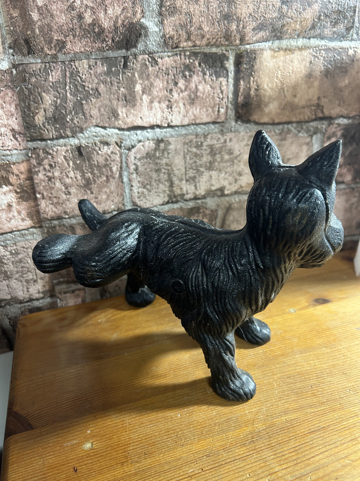 Vintage Cast Iron Scottie Dog Doorstop