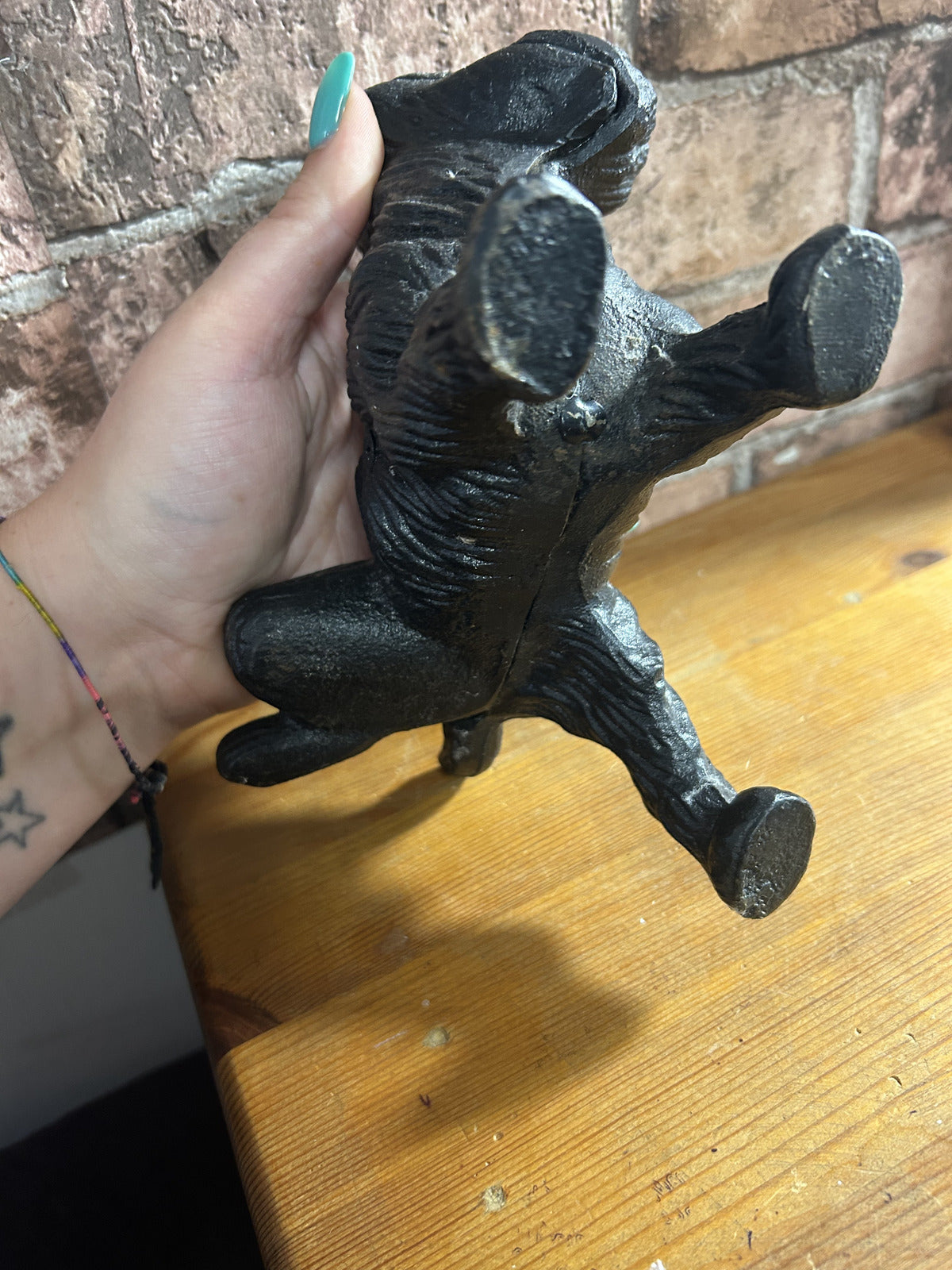 Vintage Cast Iron Scottie Dog Doorstop