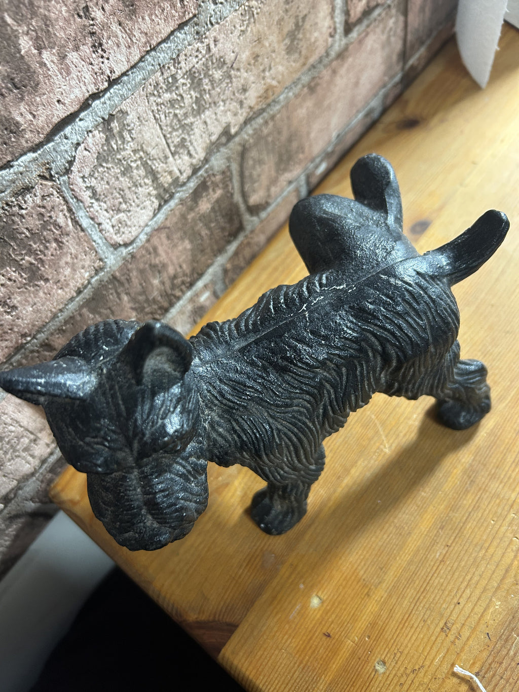 Vintage Cast Iron Scottie Dog Doorstop