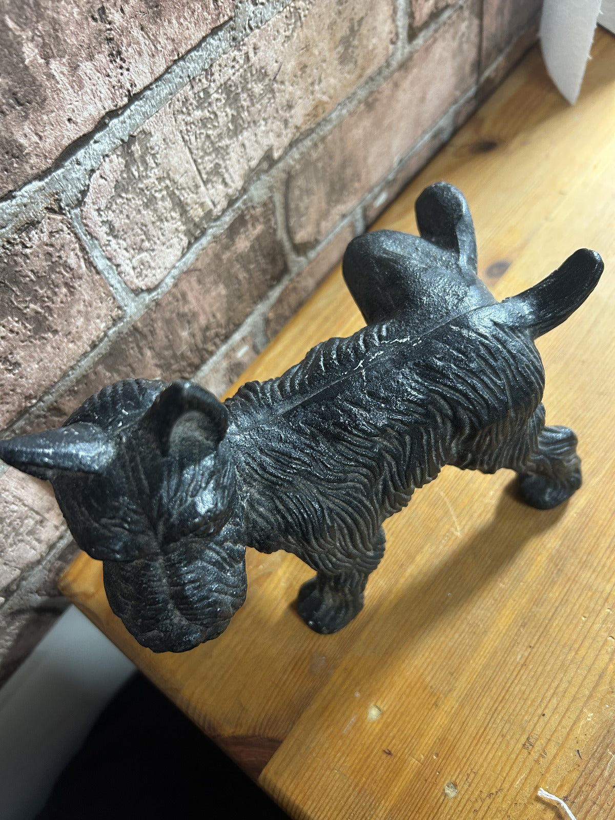 Vintage Cast Iron Scottie Dog Doorstop