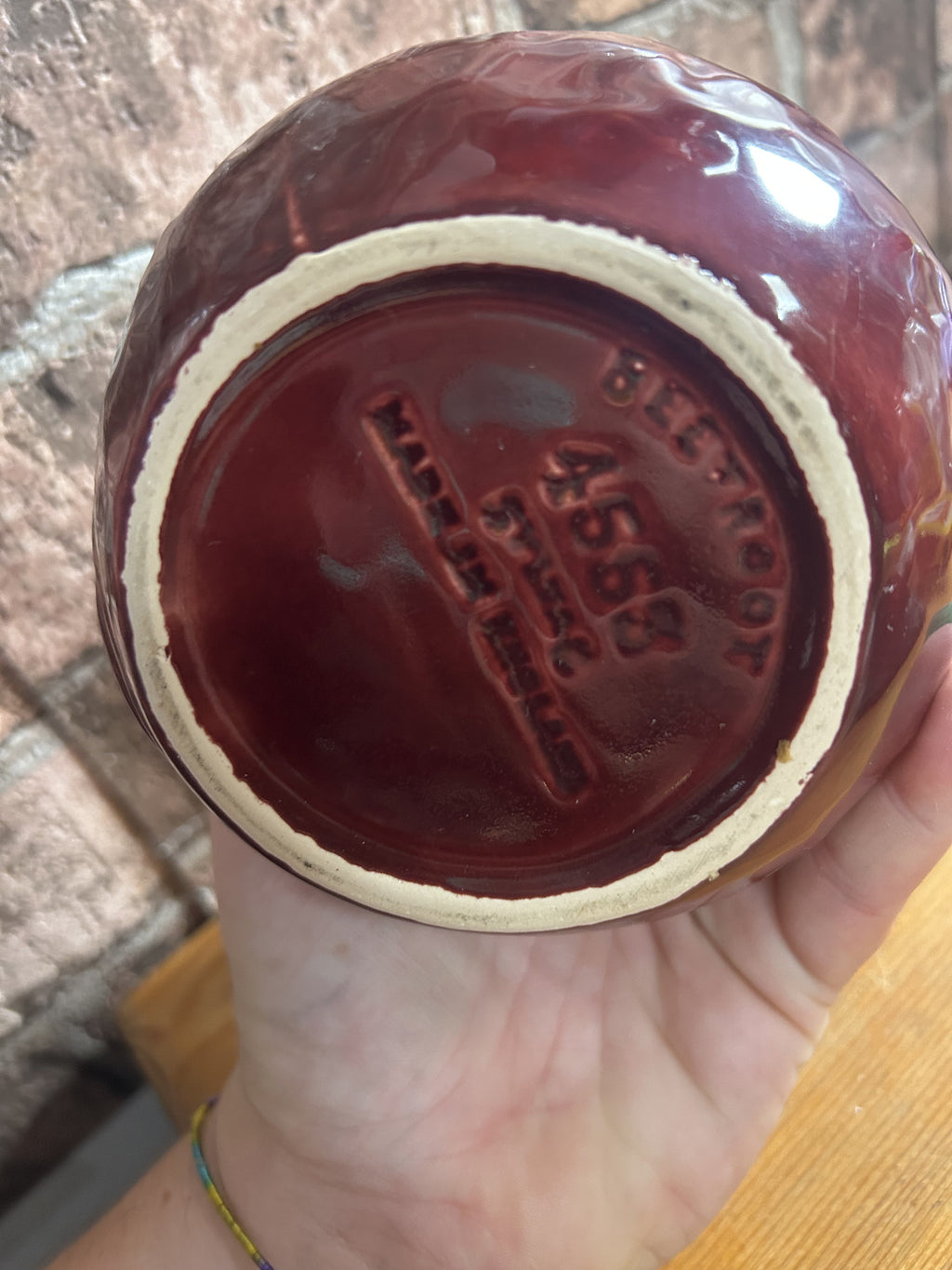 Vintage Beetroot Sylvac Ceramic Pot