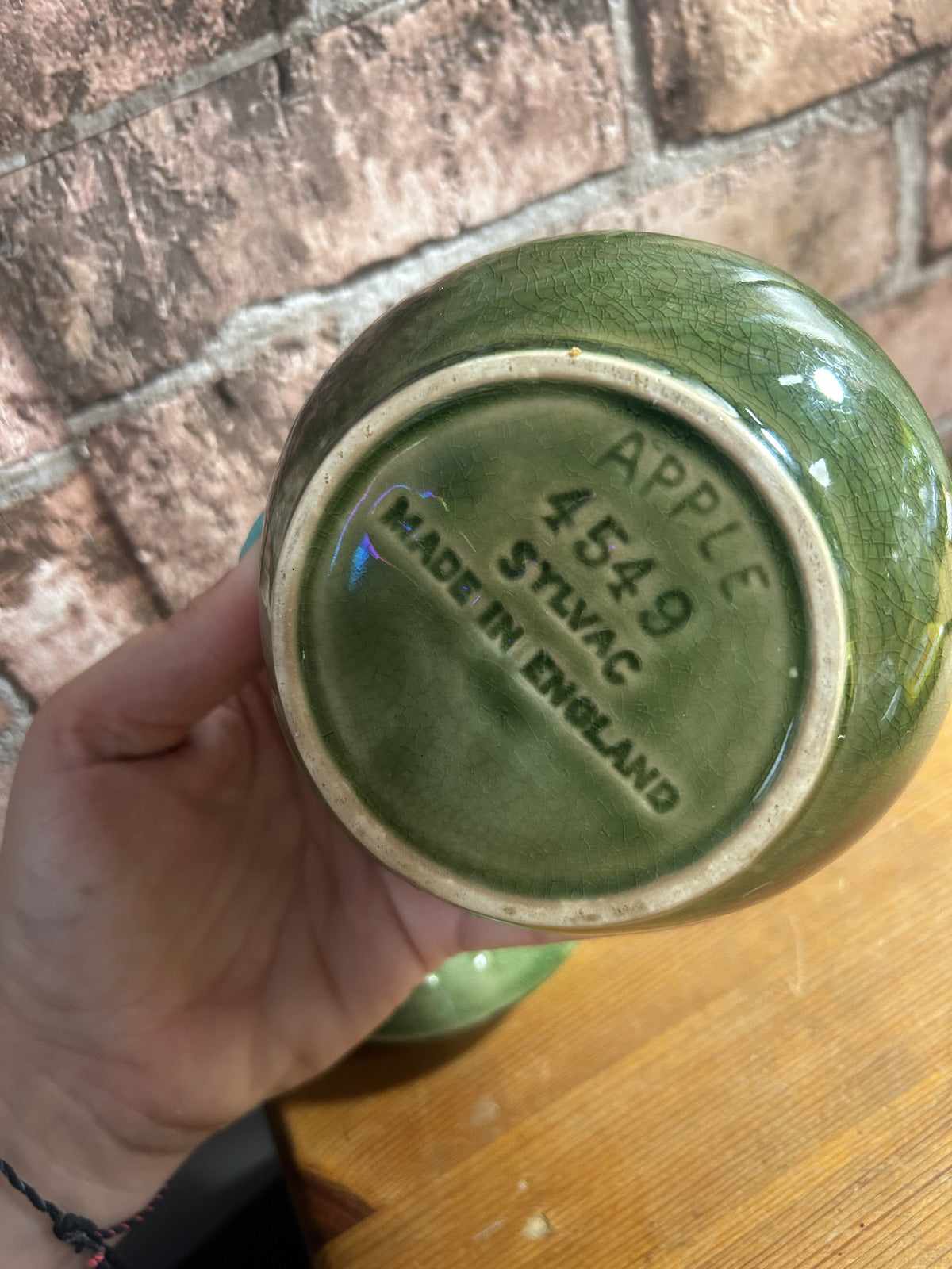 Vintage Sylvac Apple Sauce Ceramic Pot