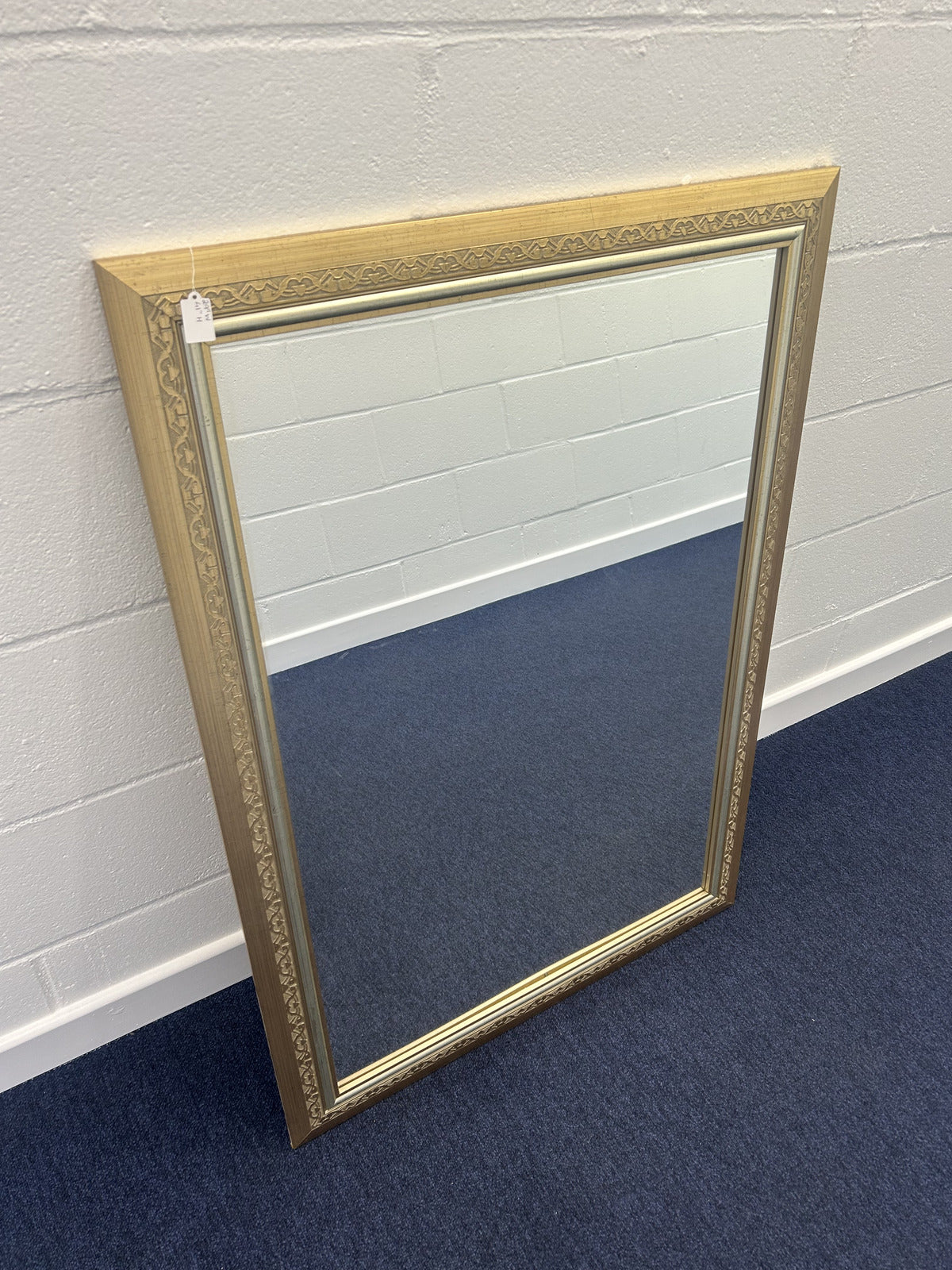 Gold Framed Etched Mirror
