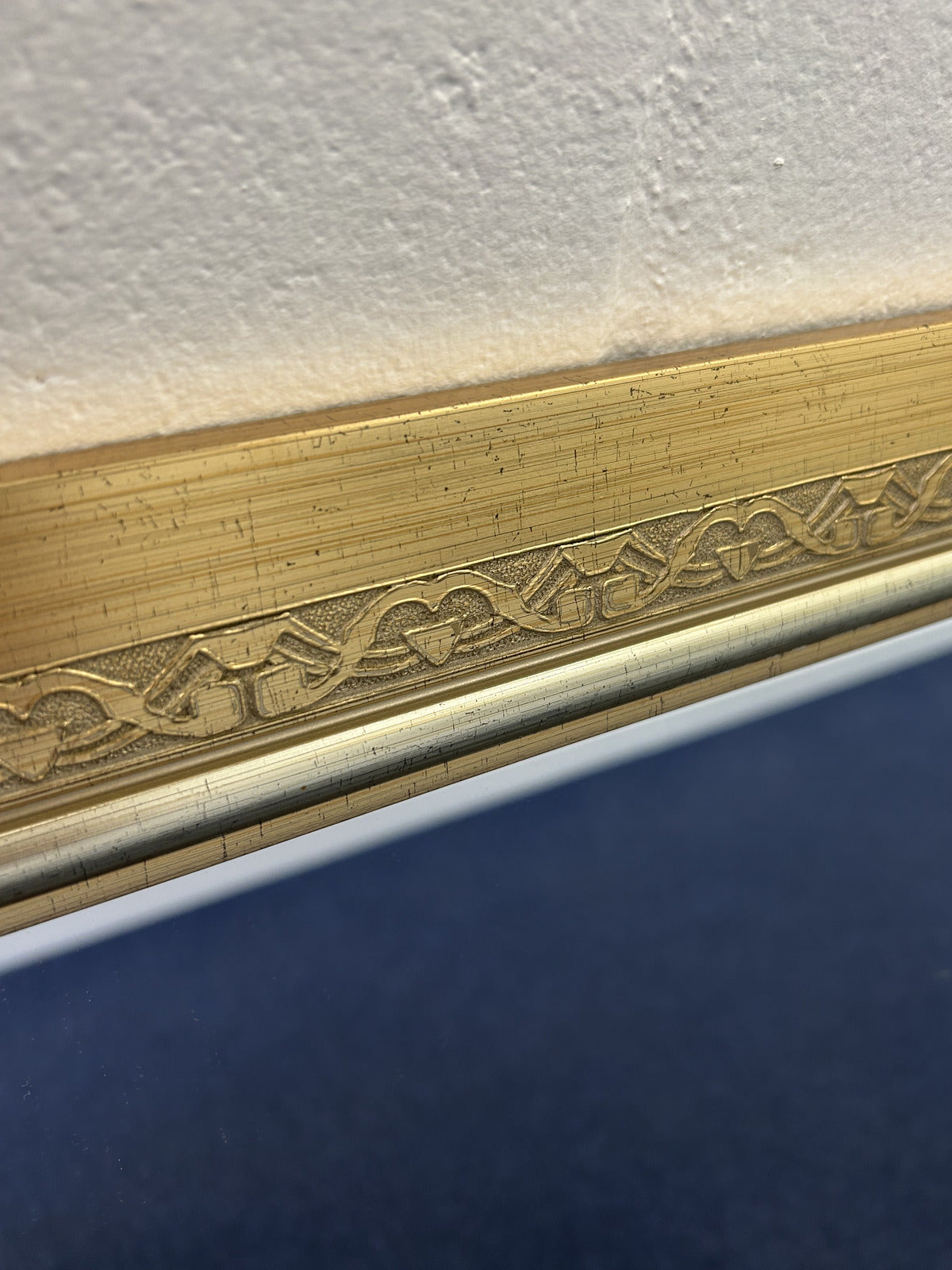 Gold Framed Etched Mirror