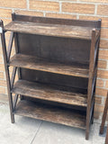 Solid Oak Arts & Crafts Open Bookcase