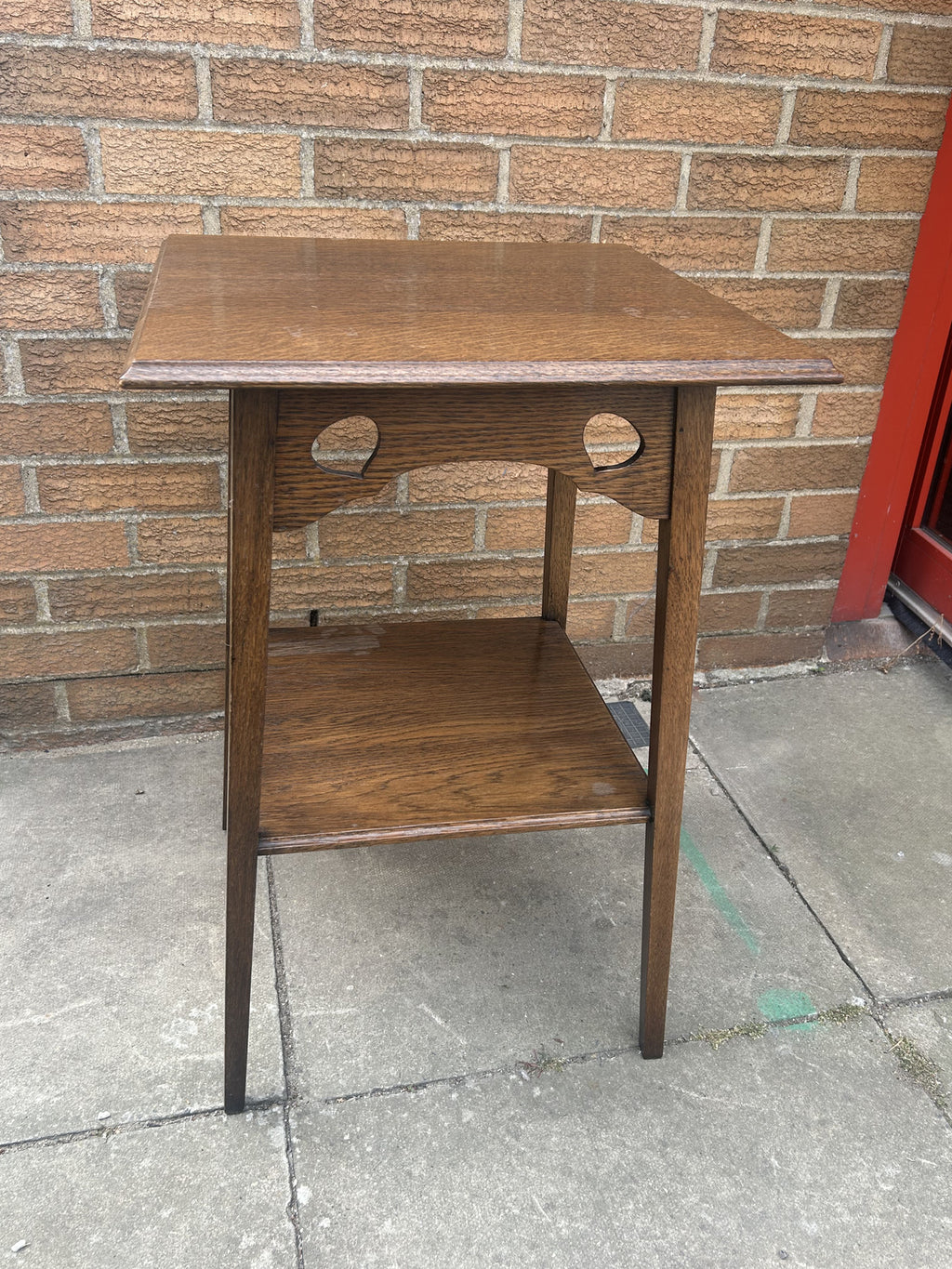Edwardian Oak Arts and Crafts Side Table