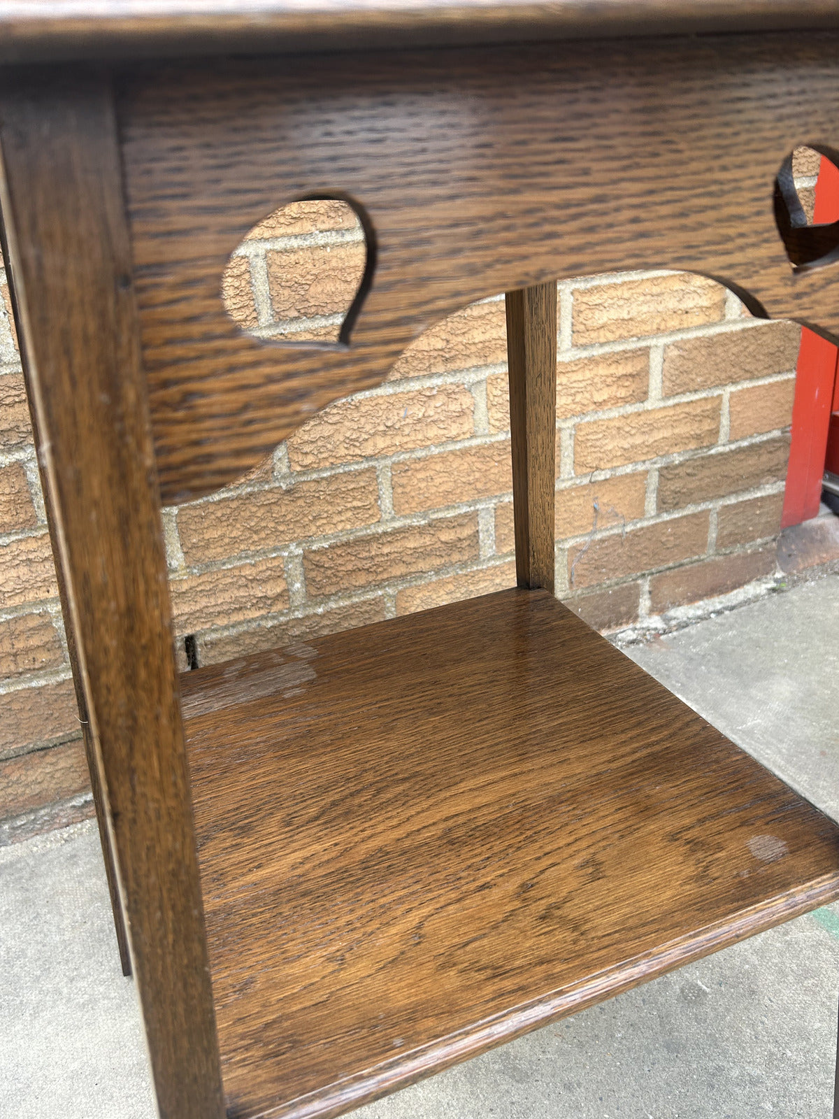 Edwardian Oak Arts and Crafts Side Table