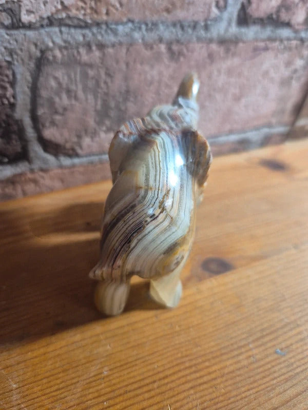 Onyx elephant figure