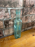 Vintage Square Glass Bottle