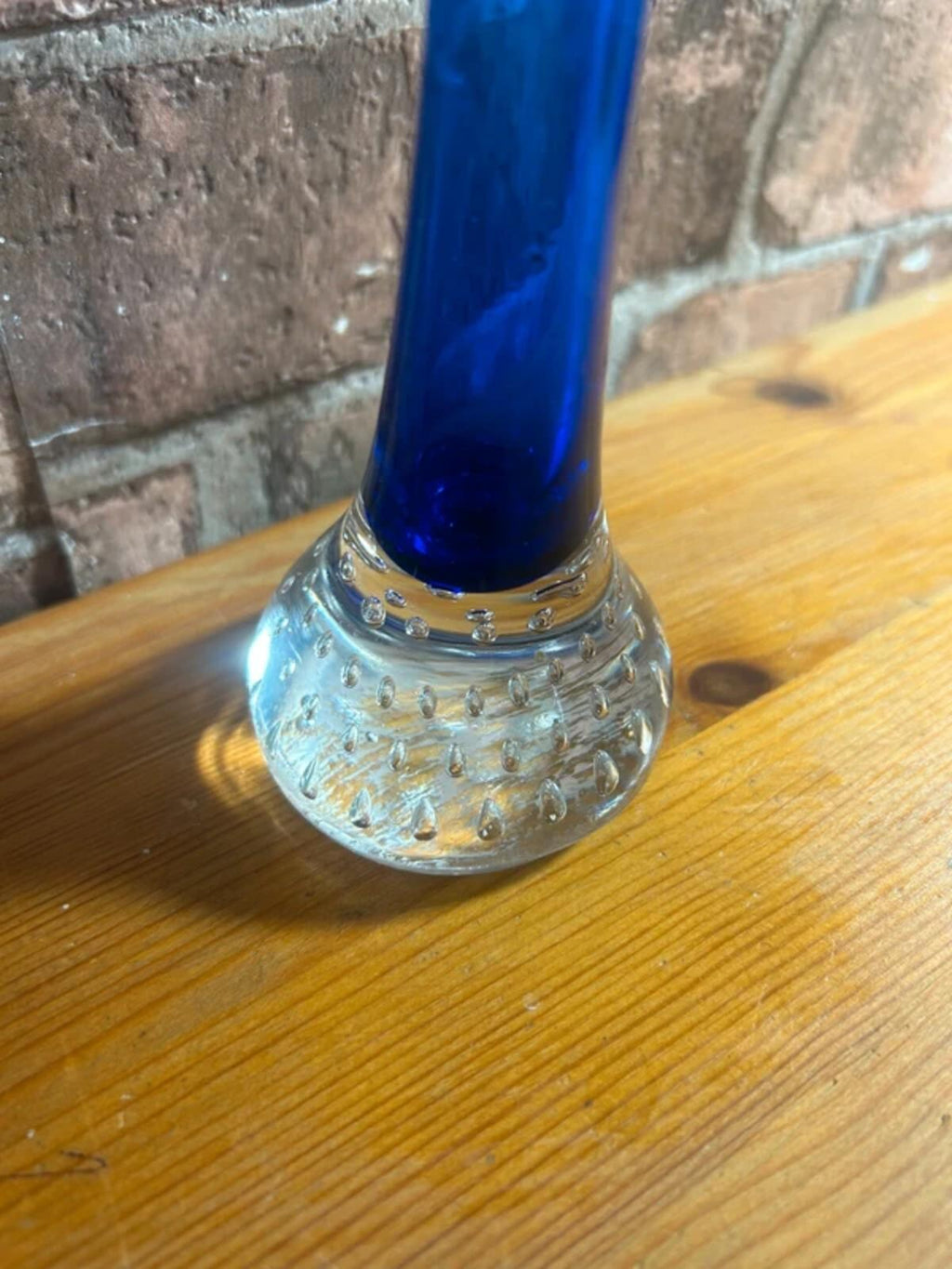 Swedish Blue Cobalt Glass Vase