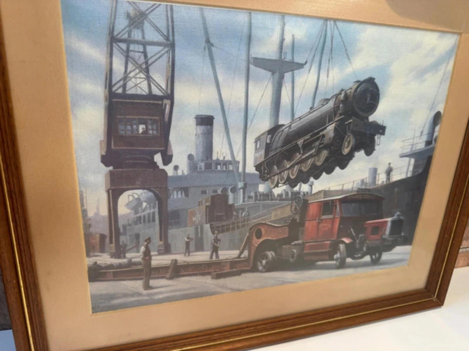 Mike Jefferies 'Scammell' Framed Canvas Print
