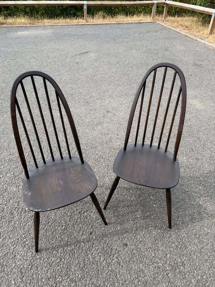 Pair of Ercol Quaker Dining Chairs
