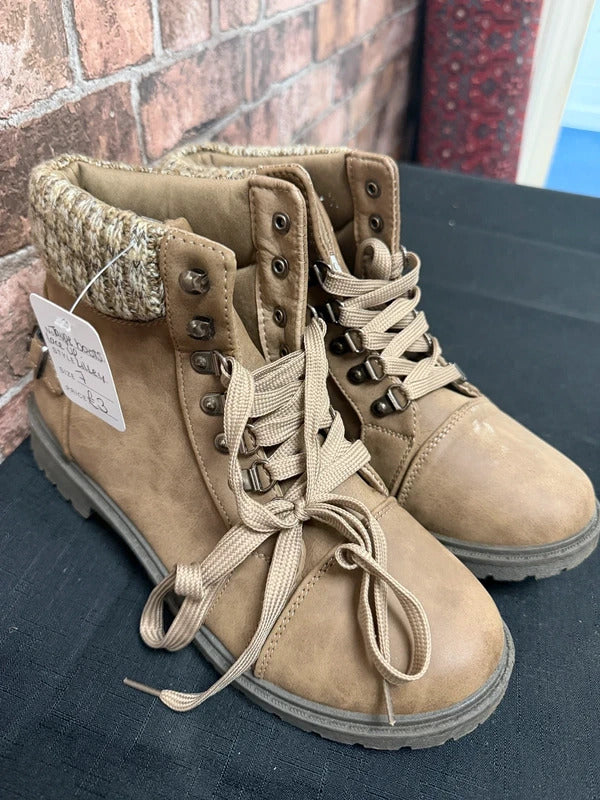 Lilly Taupe Boots - Size 7 UK