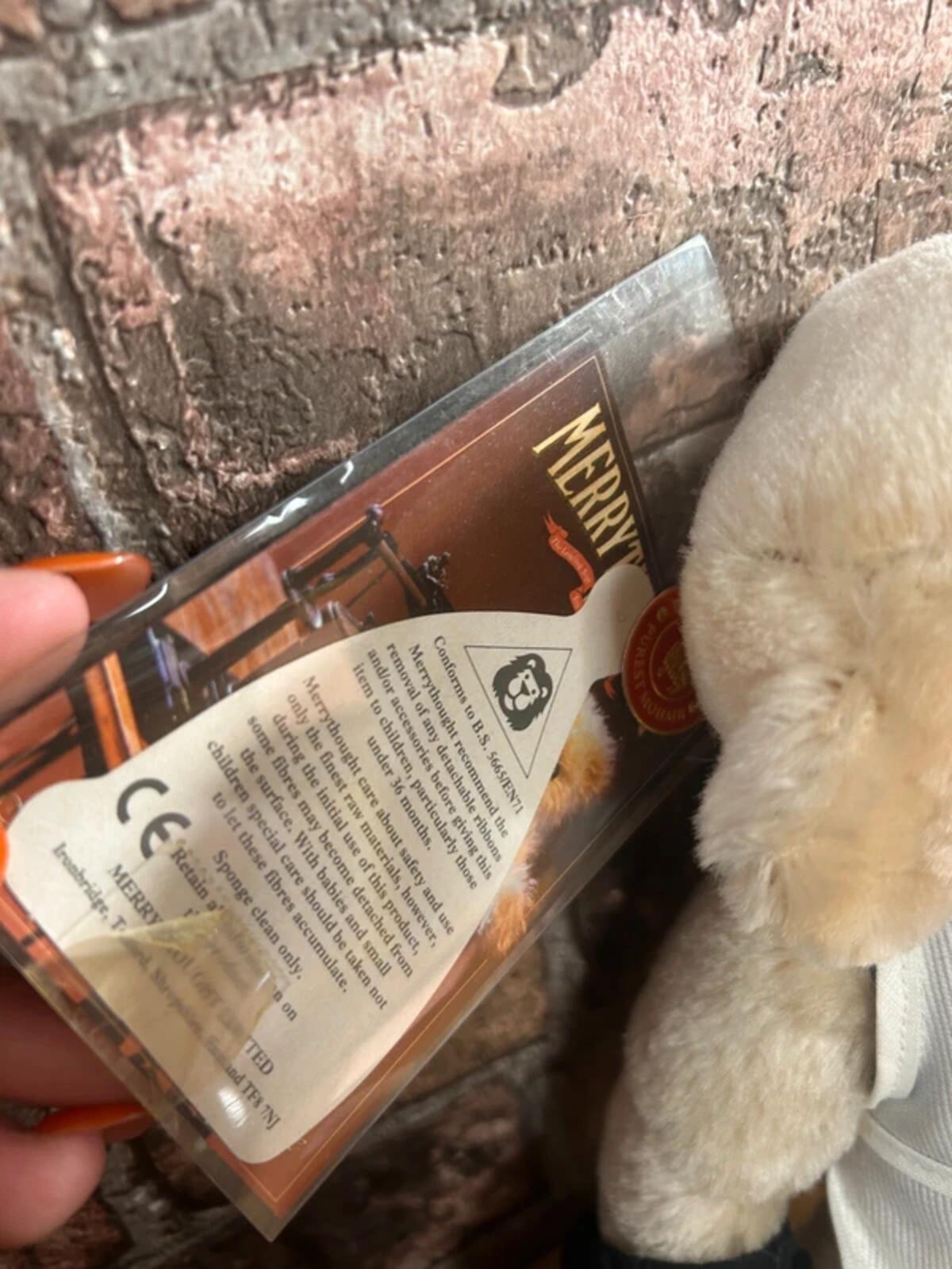 Merrythought Jack The Printers Apprentice Limited Edition Bear