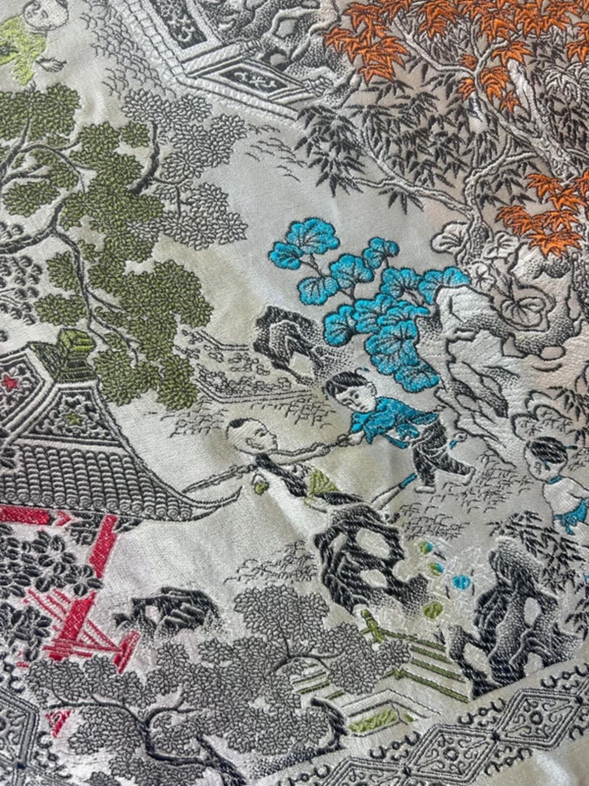 Chinese Silk Brocade Tapestry Tablecloth/Wallhanging