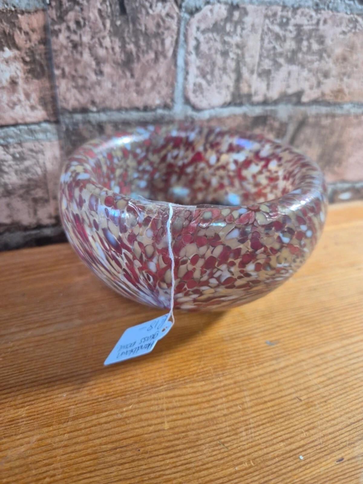Handblown glass bowl