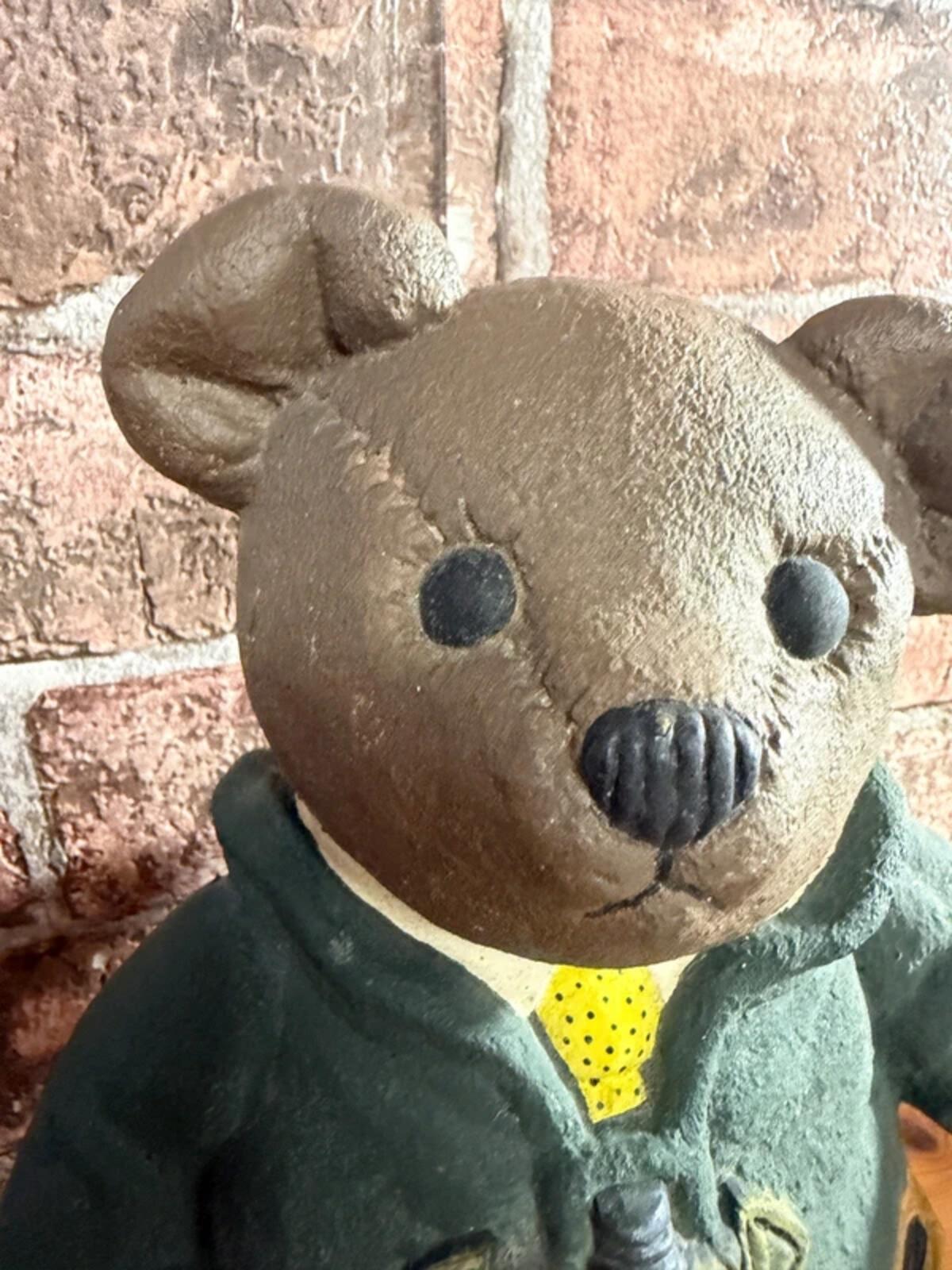 Large Ceramic Bear Figure