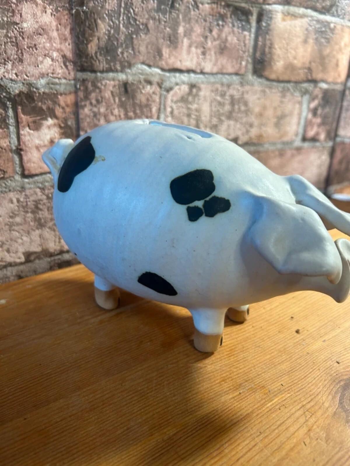 Vintage Pottery The Gloucestershire Old Spot Pit Money Box