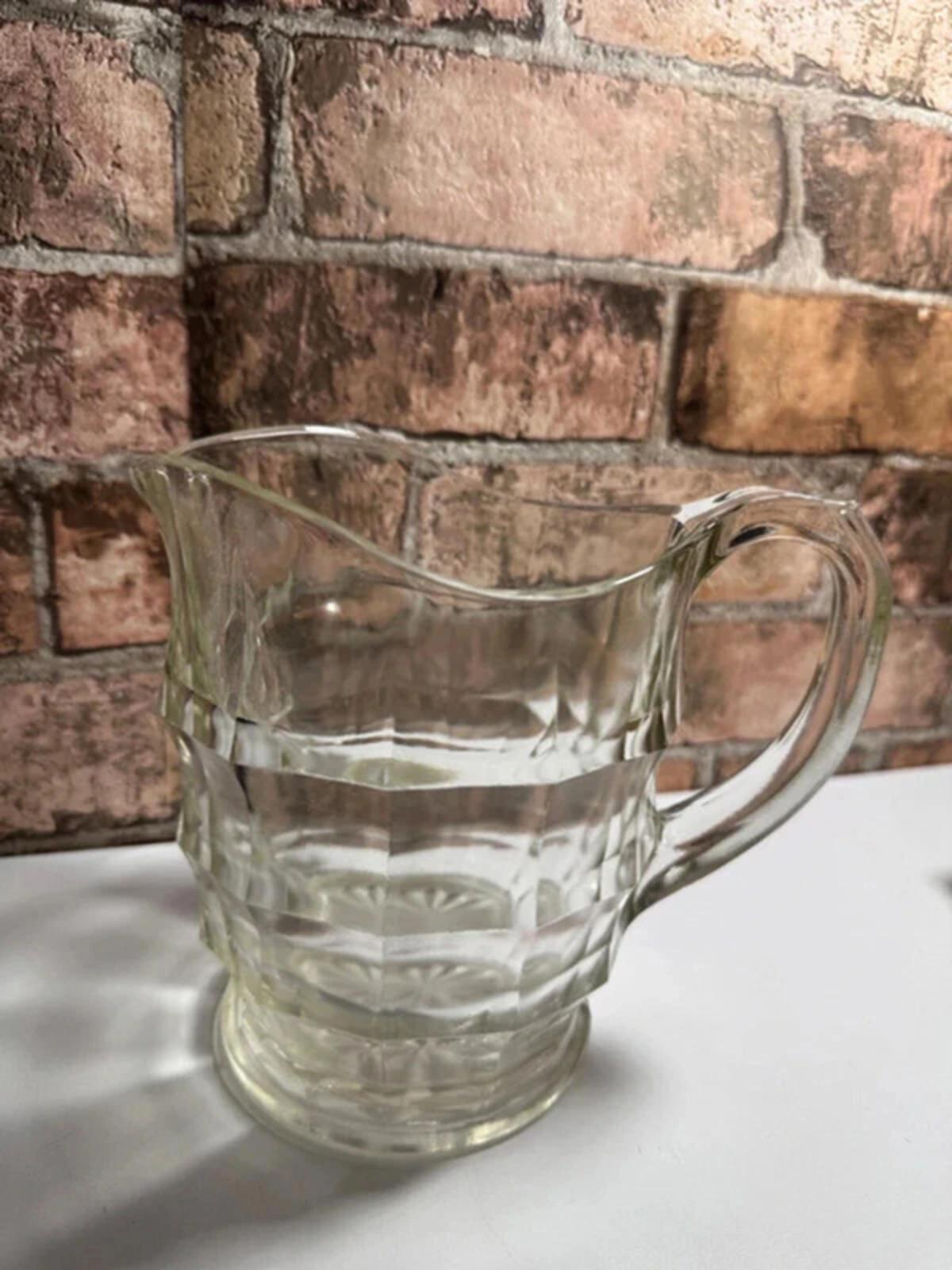 Vintage Glass Jacobean Jug