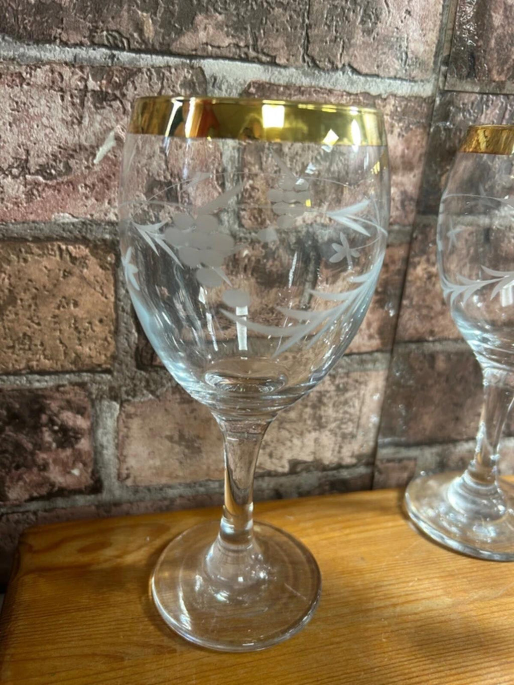 Duiske Irish Hand Cut Glasses x 6