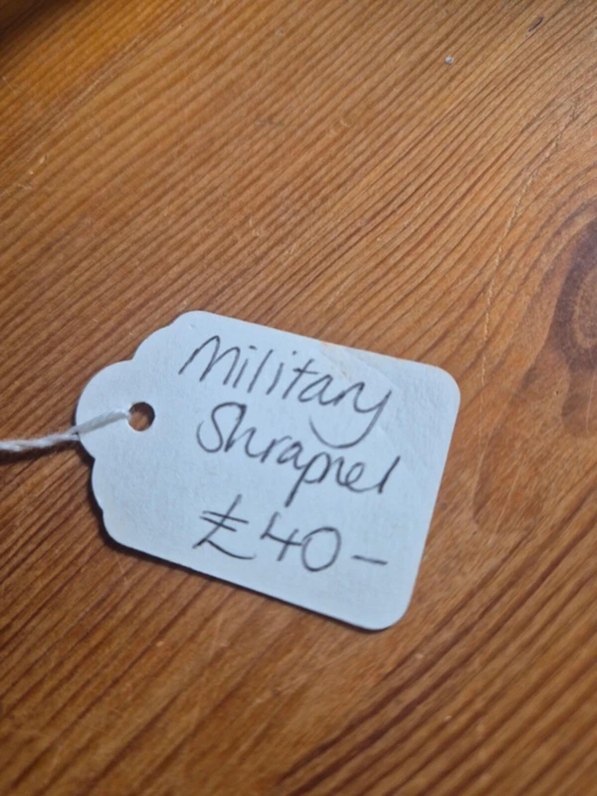 Military shrapnel