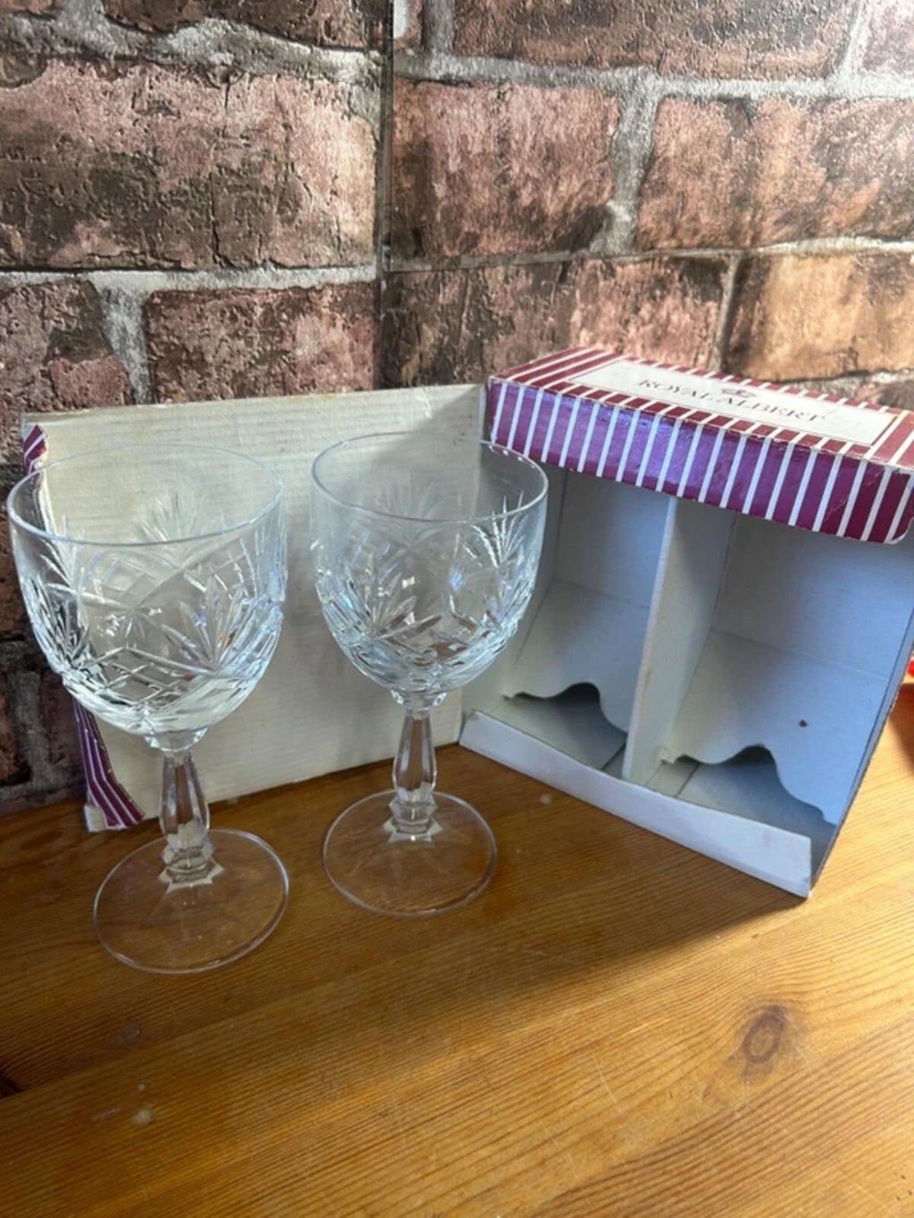 Royal Albert Vintage Crystal Glasses