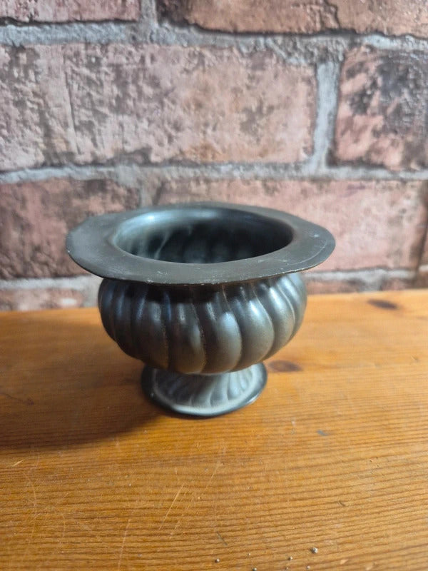 Pewter urn/vase